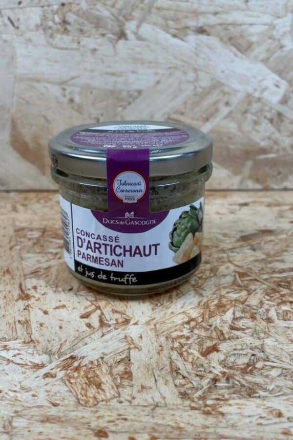 Concassé d'artichaut  parmesan et jus de truffe 90