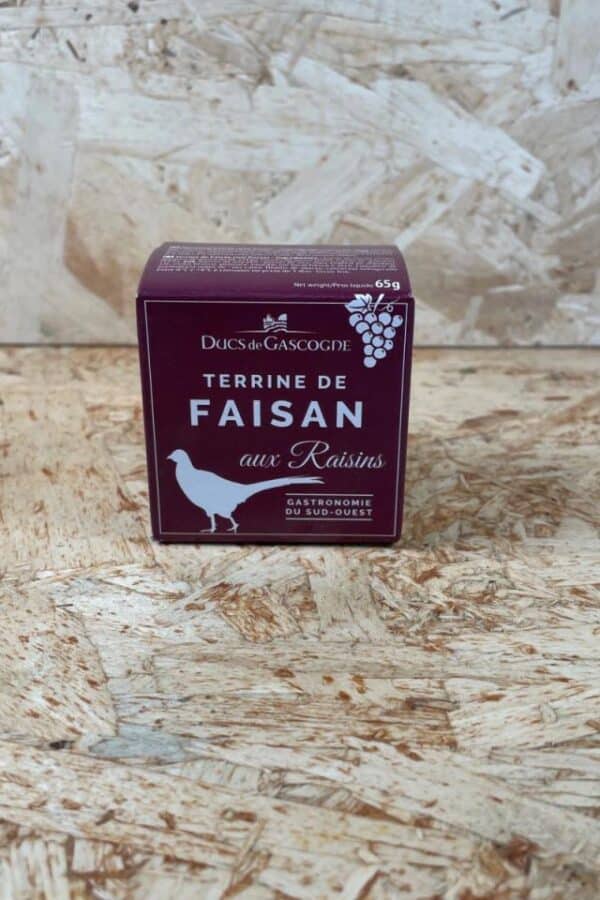 Terrine de faisan aux raisins 65g